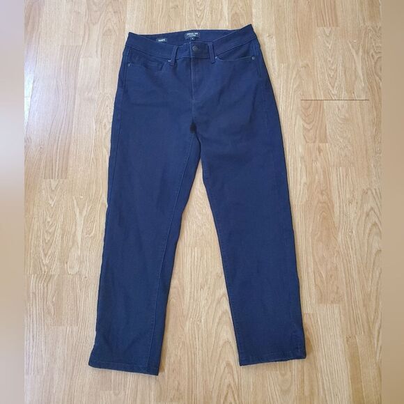 Curves 360 by NYDJ Shape Slim Straight Jeans w/ Bottom Side Slits sz 8=28x25 - Picture 2 of 13